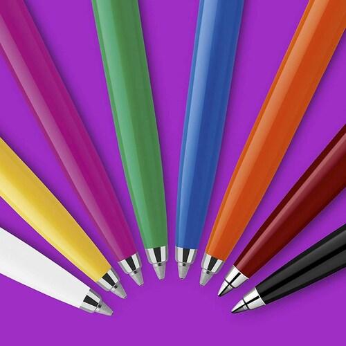 Bolígrafo Parker Jotter Originals, acabado rojo clásico, punta mediana, tinta negra