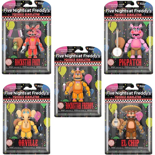 Five Nights At Freddys Pizza Simulator Glow Original Set 5