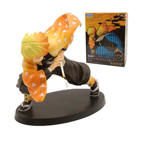 Juguete Muñeco Figura Zenitsu Agatsuma Demon Slayer Con Caja 