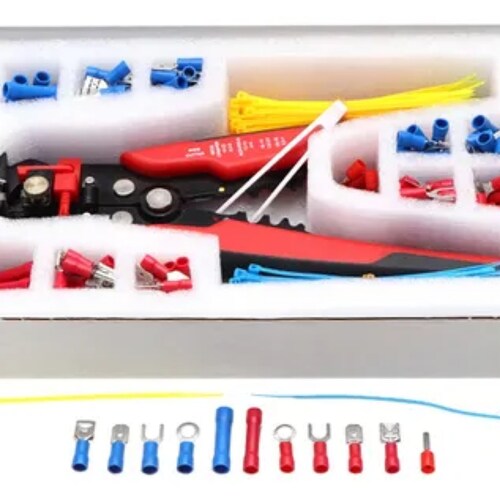 Juego De Terminales De Cable De Crimpado Aislado, 260 Piezas