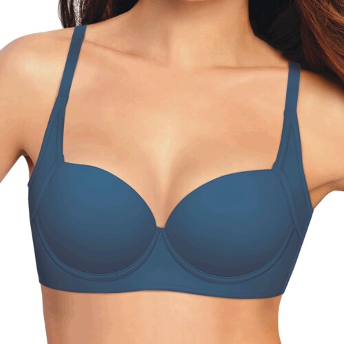  Bra de copas preformadas liso con tecnología side smoothing que estiliza tu figura. Marca: Playtex..
