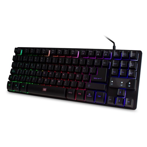Teclado Gamer Vorago Start The Game RGB, Alámbrico, Negro (Español)
