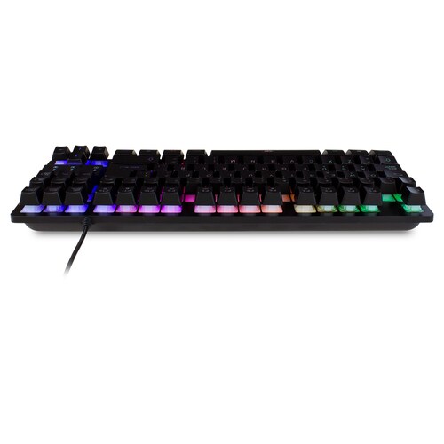 Teclado Gamer Vorago Start The Game RGB, Alámbrico, Negro (Español)