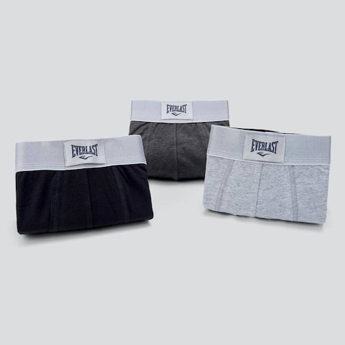 Set de 3 boxers/trusas marca Everlast para hombre, multicolor, mod. 1025461