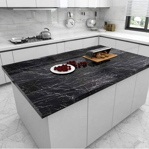 Vinil Adhesivo Para Muebles O Muros Tipo Mármol Anti Aceite