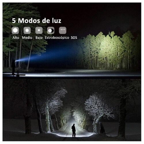 Lampara Tactica Led Recargable,c/estuche