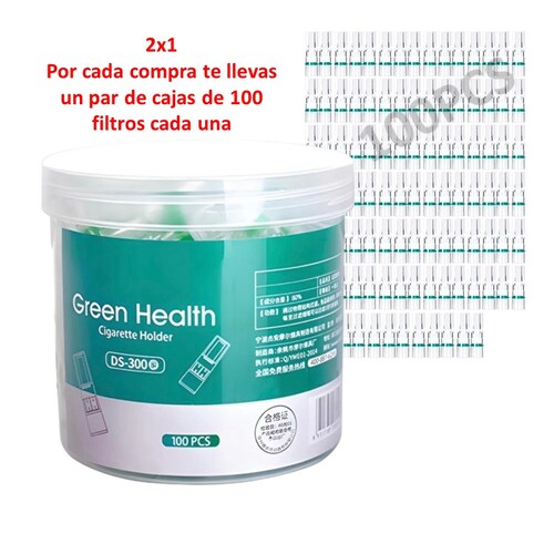 Adous 100 Set Filtro Boquilla Purificador Bong Concentrador