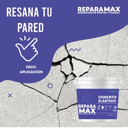 Nanofactory Reparamax Resanador Grietas y Fisuras Eliminador de Salitre y Humedad Extrema