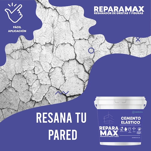 Nanofactory Reparamax Resanador Grietas y Fisuras Eliminador de Salitre y Humedad Extrema