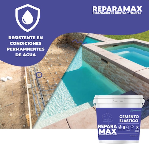 Nanofactory Reparamax Resanador Grietas y Fisuras Eliminador de Salitre y Humedad Extrema