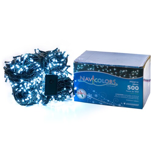 Luces Navideñas Para Decoración 500 Leds Luz Blanca