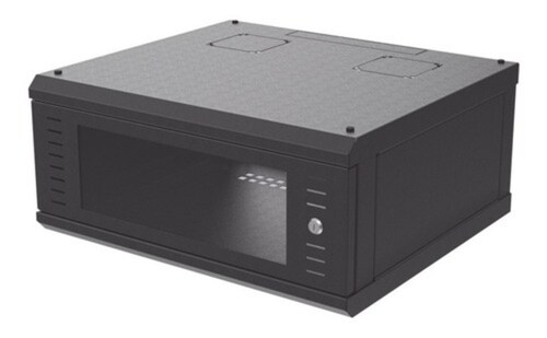 Gabinete de Montaje en Pared, Con Puerta de Cristal, Cuerpo Fijo con Rack 