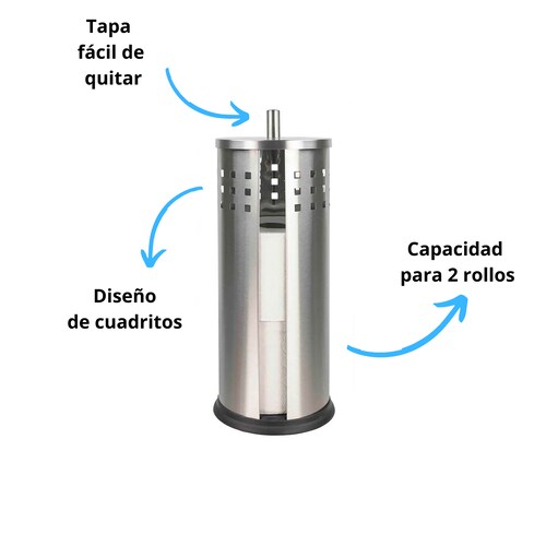 Portarollos y dispensador de papel de higiénico 