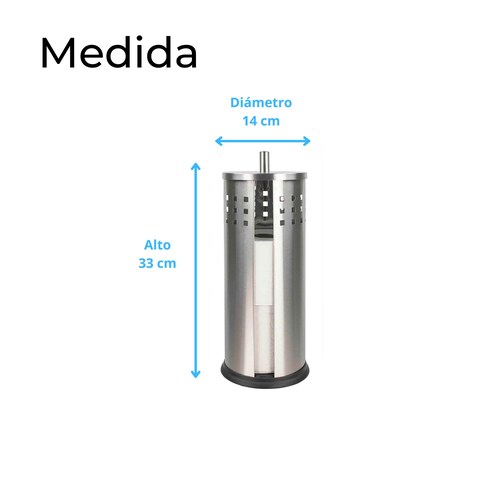 Portarollos y dispensador de papel de higiénico 