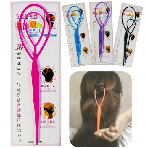 2 Aguja peina fácil para cabello 21 cm