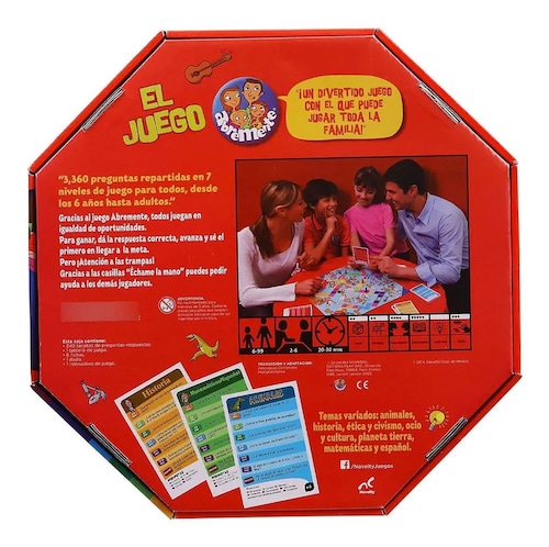 Abremente Juego Mesa Fiesta Aprndizje Niños Adultos Familiar.