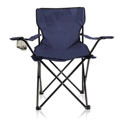Silla plegable para camping Azul.
