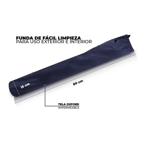 Silla plegable para camping Azul.