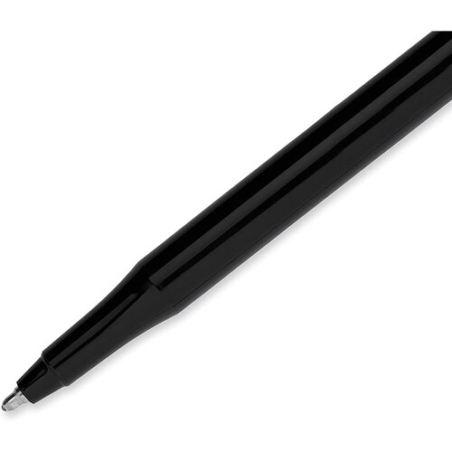 Paper Mate EraserMate Bolígrafo borrable, punta media, negro, 12 unidades