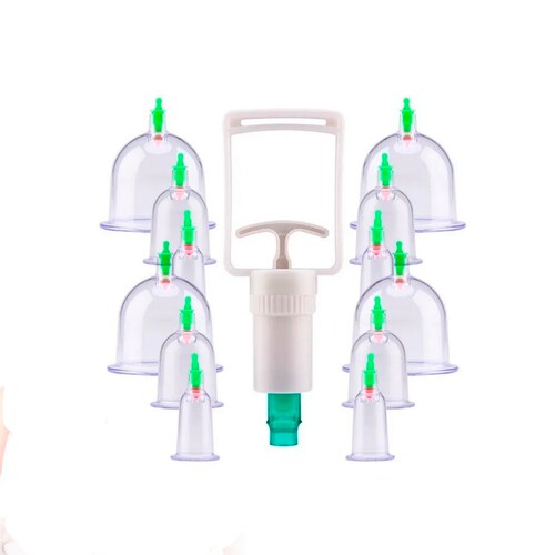 Kit 12 Ventosas Relajacion Adelgazamiento Terapeuticas 