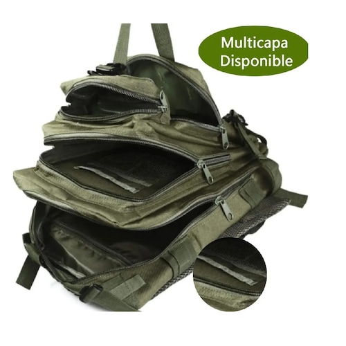 Mochila Militar Táctica Para Portátil Verde Militar