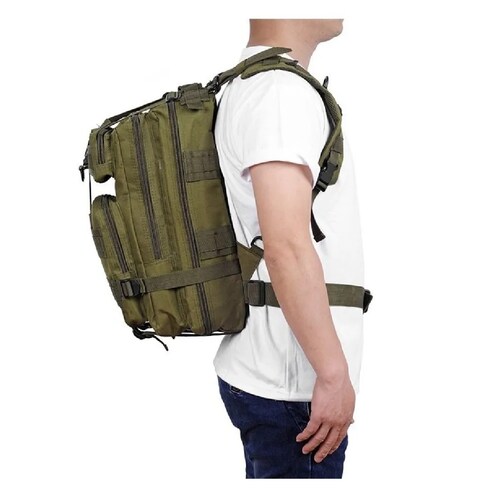 Mochila Militar Táctica Para Portátil Verde Militar