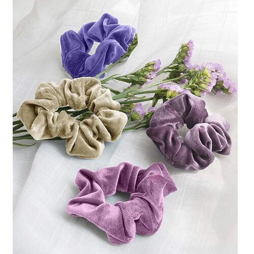Gomas De Pelo Scrunchies Terciopelo 