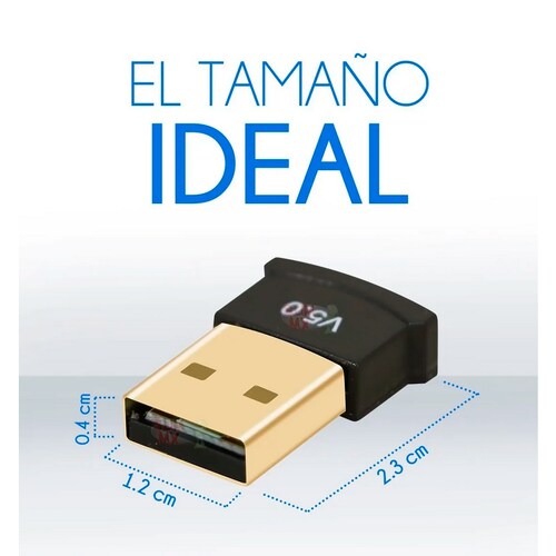 Adaptador bluetooth usb 5.0 transmisor receptor inalambrico