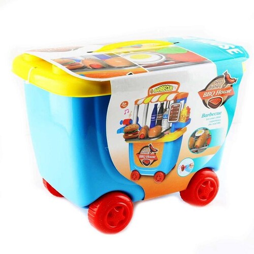 Cocina Carrito De Hamburgesas Juguete 33 Accesorios.