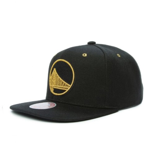 GORRA MITCHELL & NESS SNAPBACK WARRIORS NEGRO-DORADO MM20134