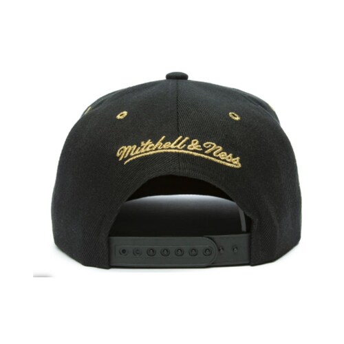 GORRA MITCHELL & NESS SNAPBACK WARRIORS NEGRO-DORADO MM20134