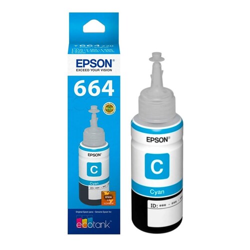 epson kit de relleno de tinta epson t664 - azul ciánico - inyección de tinta - 70 ml