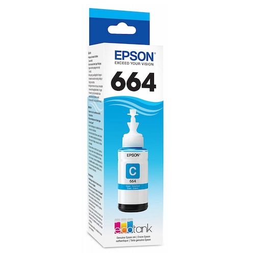 epson kit de relleno de tinta epson t664 - azul ciánico - inyección de tinta - 70 ml