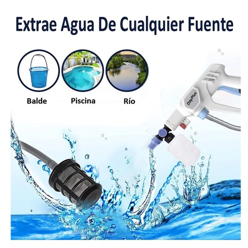 Hidrolavadora Inalámbrica  Con Extensión Y Manguera