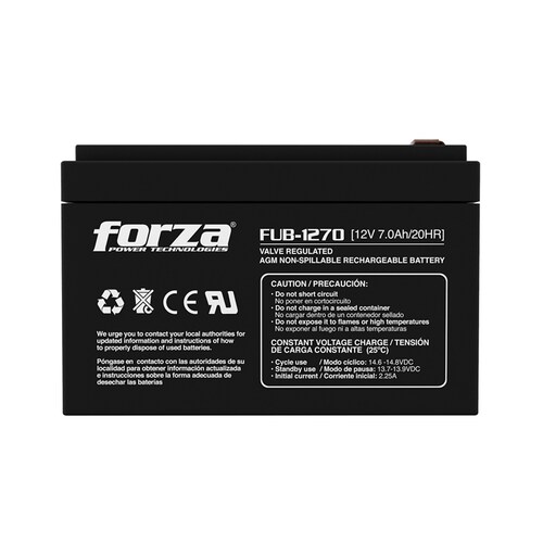 Forza BATERIA FORZA FUB-1270 12V 7A P LOMO ACIDO  