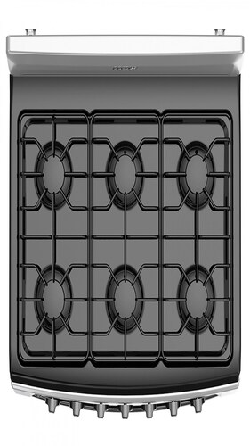 Acros Estufa y Horno de Gas 30" AF5001D, 6 Quemadores, Plata