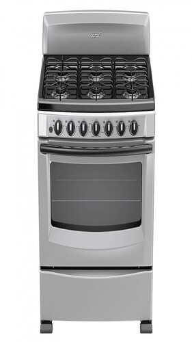 Acros Estufa y Horno de Gas 30" AF5001D, 6 Quemadores, Plata
