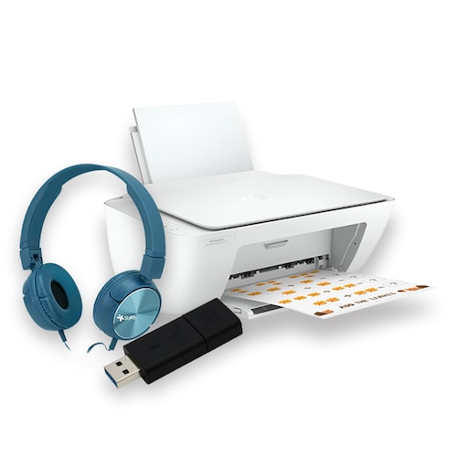 Impresora a color multifunción HP DeskJet 2374  + Diadema + Usb 