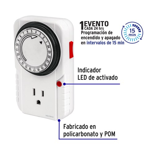 Timer Temporizador Analógico De 1 Evento Programable