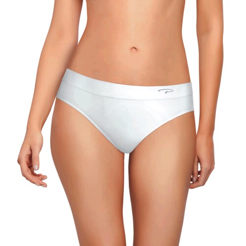  Pantaleta pierna alta sin costuras y puente interior 100% algodón. Marca: Playtex..