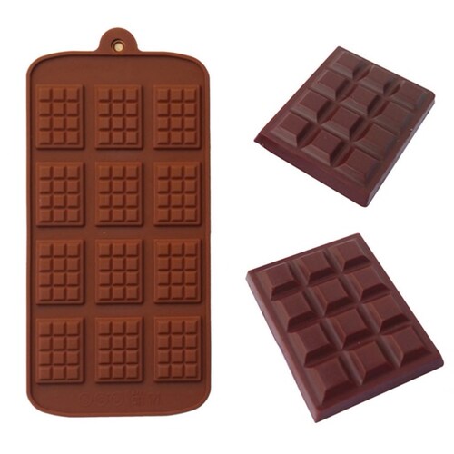 Molde Silicon 12 Barritas De Chocolate 13304200