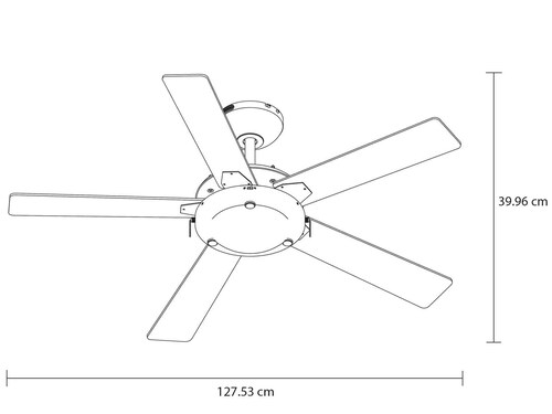 Masterfan Esparta Blanco 52" Ventilador de Techo con Luz