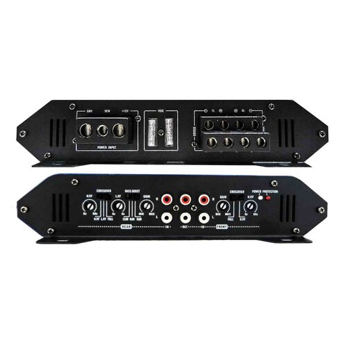 AMPLIFICADOR AUDIOBAHN AC1200 DE 4 CANALES SUBWOOFERS Y MEDIOS 2400W