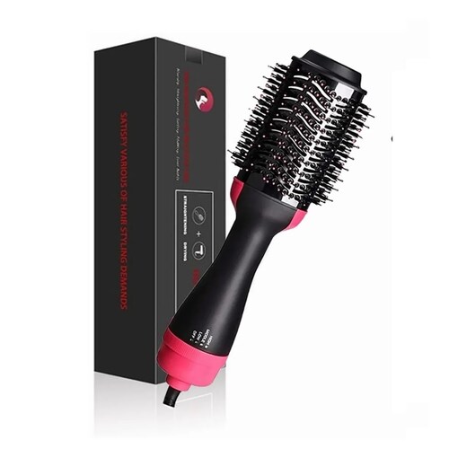 Cepillo Alisador/rizador Y Secador De Cabello Profesional
