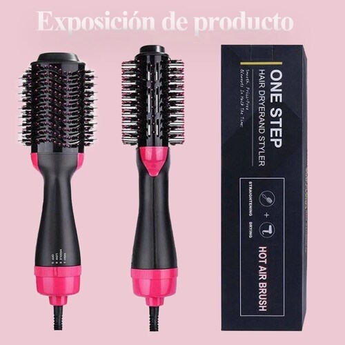 Cepillo Alisador/rizador Y Secador De Cabello Profesional