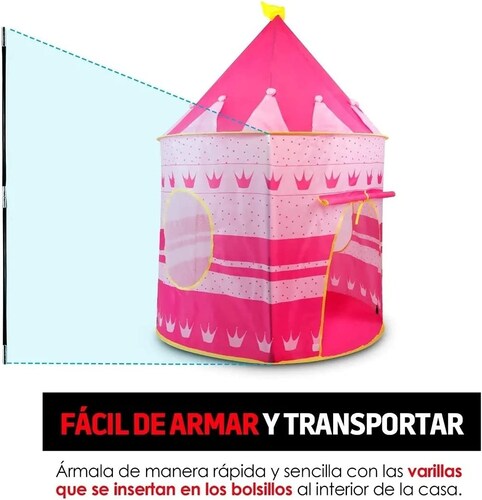 Casita de juegos Carpa Castillo de Princesa para Pequeñas Reinas