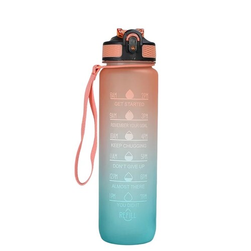 Botella de Agua Motivacional Deportiva 1100ml
