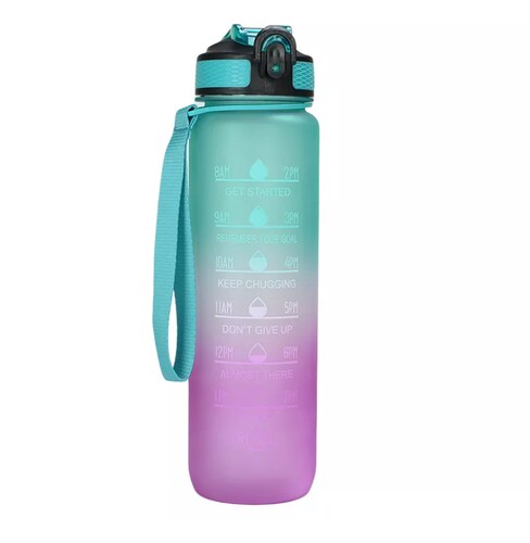 Botella de Agua Motivacional Deportiva 1100ml