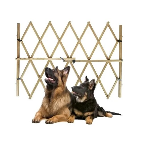 Reja Barandal Madera Perro Plegable Extensible 65 A 104 Cm Fancy Pets