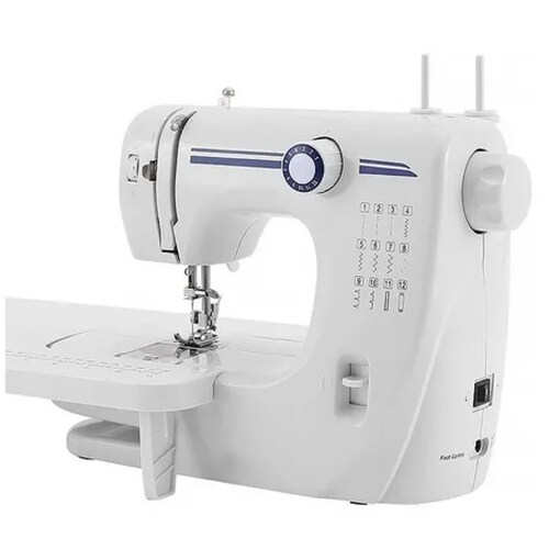 Máquina de coser para principiantes con mesa de extensión, mini máquina de  coser ajustable de 2 velocidades y 2 hilos, maquina de coser eléctrica